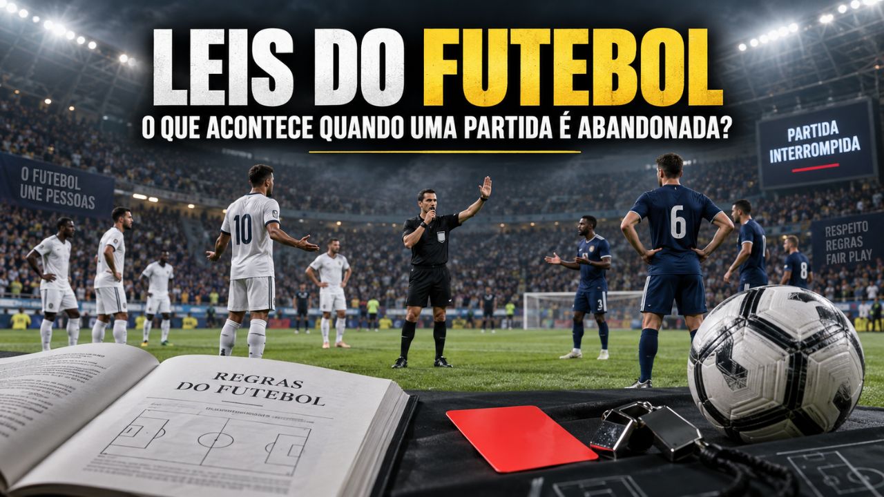 Capa - O que dizem as leis do futebol quando uma equipa interrompe ou abandona uma partida?