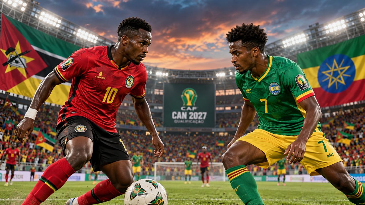 Capa - Mambas x Etiópia: data, hora, onde assistir e o que Moçambique precisa para chegar ao CAN 2027