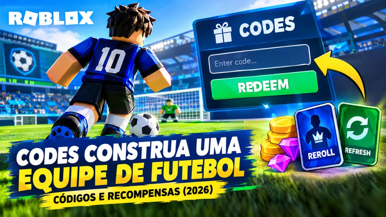 Codes Construa uma Equipe de Futebol: Códigos e Recompensas (2026)